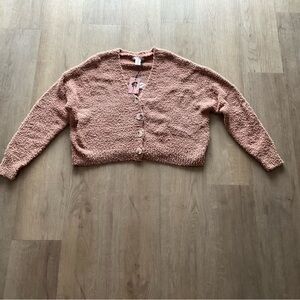 Sincerely Jules Textured Cardigan Sweater - Pink